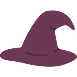 Dark mage's hat