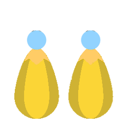 Enchanted gold earrings